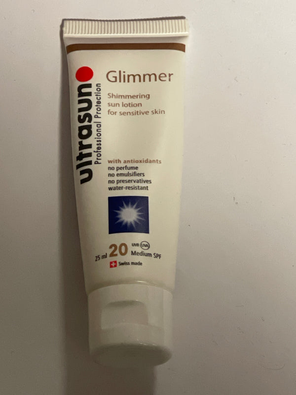 GLIMMER SHIMMERING SUN LOTION 25ML - FOR SENSITIVE SKIN SPF20